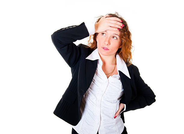 istock Business woman have a headache 160615190