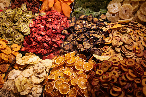 Dried Fruits At The Spice Bazaar In Istanbul