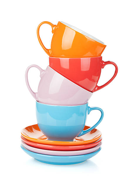 istock Set of colorful cups 160615355