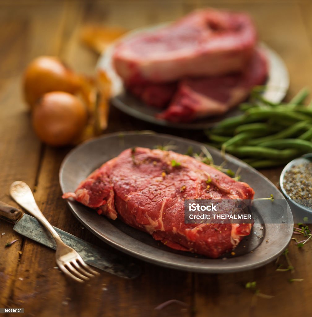 Costela alvo de bifes - Royalty-free Bife Foto de stock