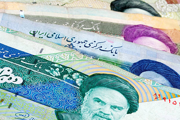 unidade monetária do irão - iranian currency imagens e fotografias de stock