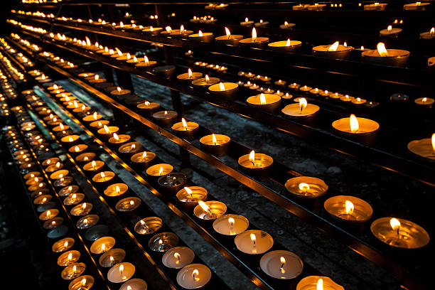 istock Candles in church 160617353