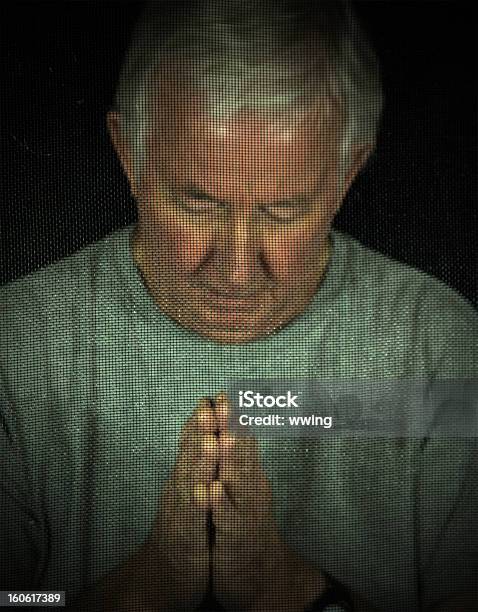 Man In Chuch Confessional Stock Photo - Download Image Now - Adult, Catholicism, Church