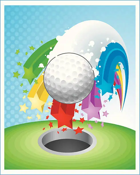 Vector illustration of Golf Ball