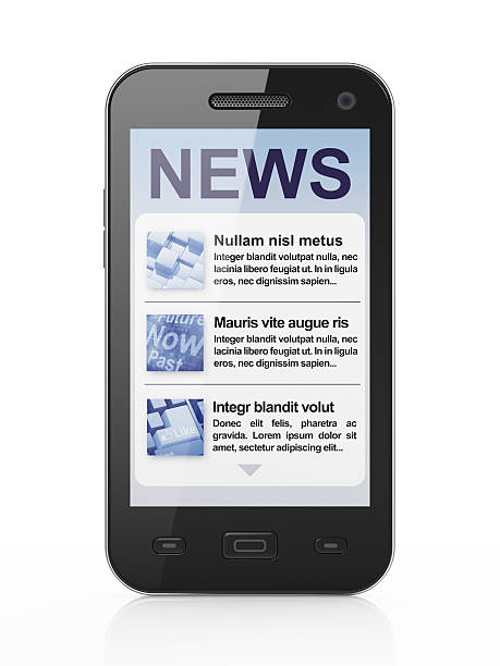 istock Digital news on smartphone screen 160619179