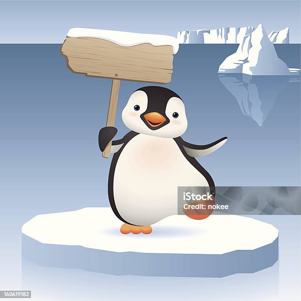 Penguin Sign Stock Illustration - Download Image Now - Penguin, Ice, Sign