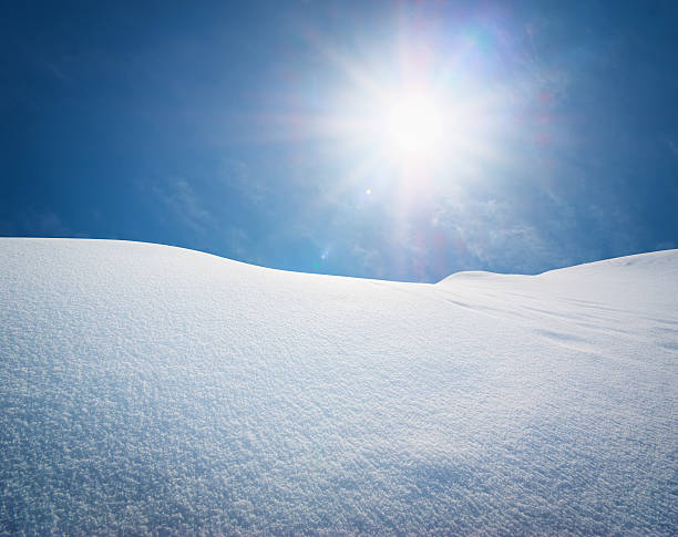 Snow hills. stock photo