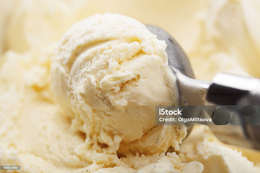 Close up of scoop of vanilla ice cream scoop of vanilla ice cream Ice Cream Stock Photo