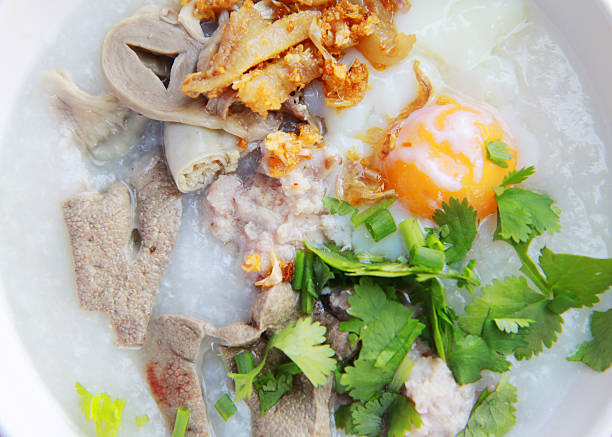 istock closeup thai style breakfast with pork and soft-boiled egg 160621907