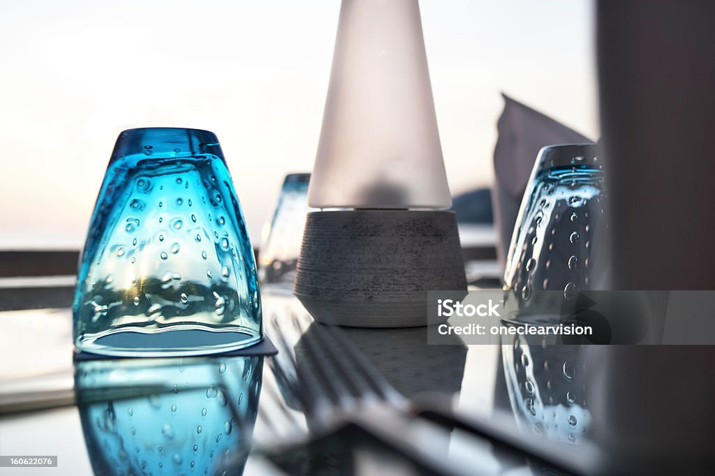 Disposición de mesas - Foto de stock de Azul libre de derechos