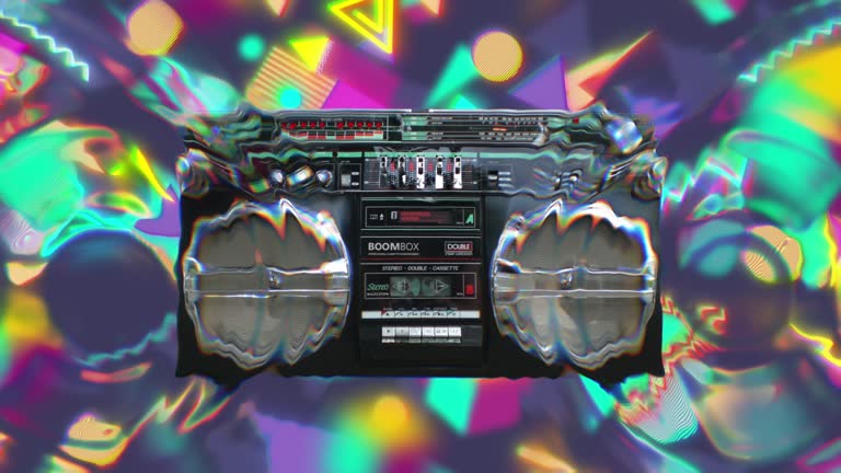 Boombox Caseette 80s Party