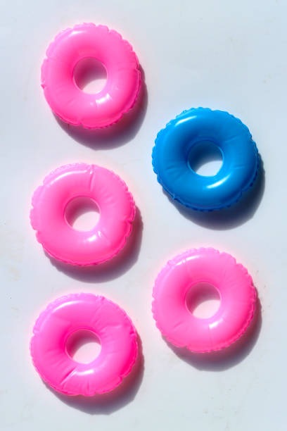 istock Rubber rings for swimming. Summer background concept 1606233440