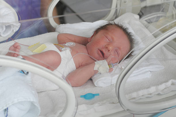 istock Newborn baby in incubator 160626197