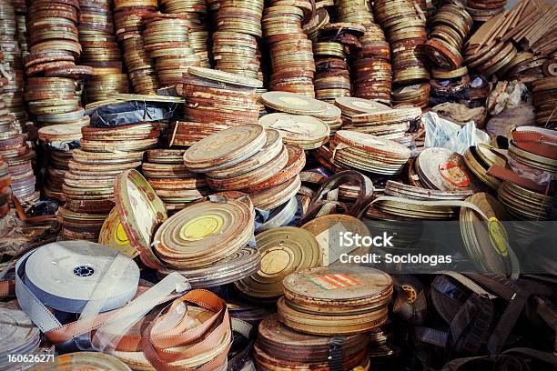 Old Film Canisters Stock Photo - Download Image Now - Film Reel, Canister, Cutting