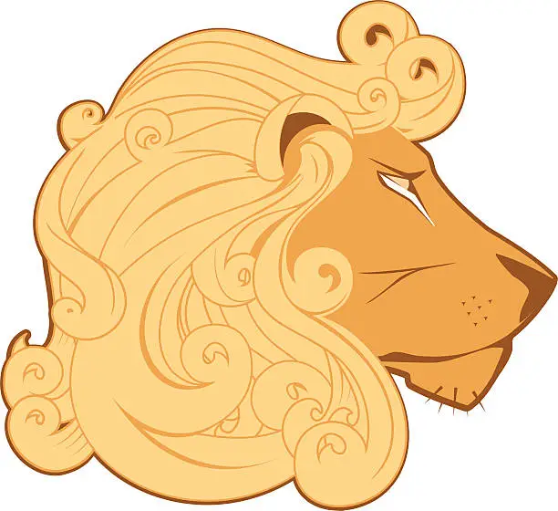 Vector illustration of Lion