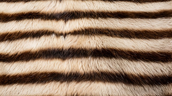 Soft fur texture background with striped motifs