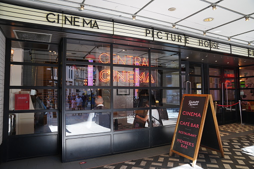 Picturehouse Central stock photo. Picturehouse Central is a Movie theatre located in Piccadilly Circus, Corner of Great Windmill Street and, Shaftesbury Avenue, London, W1D 7DH, United Kingdom.