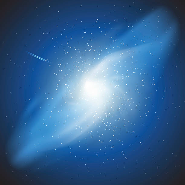 Triangulum galaxy Triangulum galaxy, vector Eps10 illustration. blue background illustrations stock illustrations