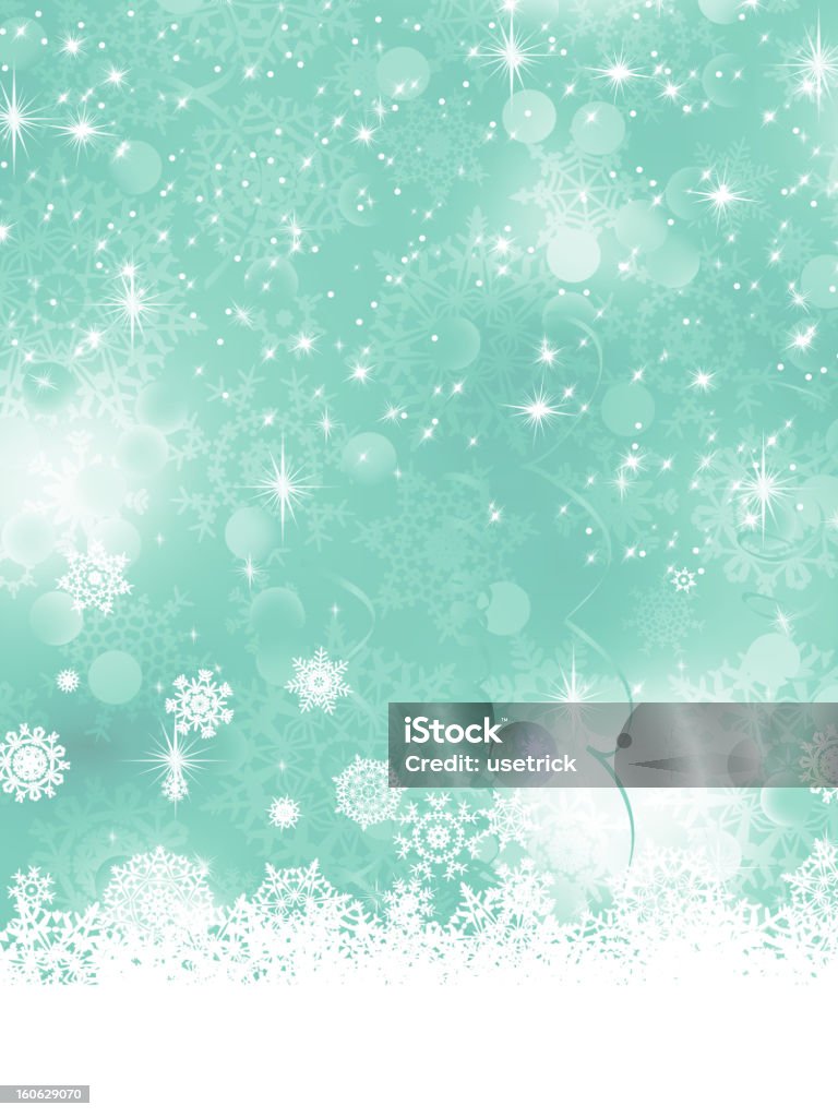Boże Narodzenie niebieskie tło z płatki śniegu. EPS 8 - Grafika wektorowa royalty-free (Bez ludzi)