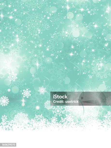 Boże Narodzenie Niebieskie Tło Z Płatki Śniegu Eps 8 - Stockowe grafiki wektorowe i więcej obrazów Bez ludzi