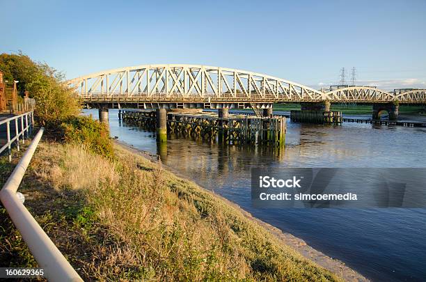 Hawarden Bridge Vicino Shotton Nel Galles Del Nord - Fotografie stock e altre immagini di Ponte - Ponte, Ambientazione esterna, Caernarfon