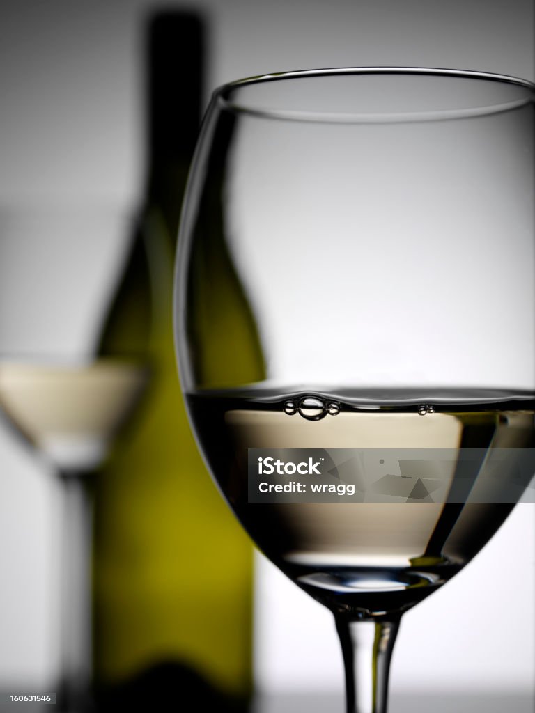 Konzentriere dich auf ein Wein Glas - Lizenzfrei Alkoholisches Getränk Stock-Foto