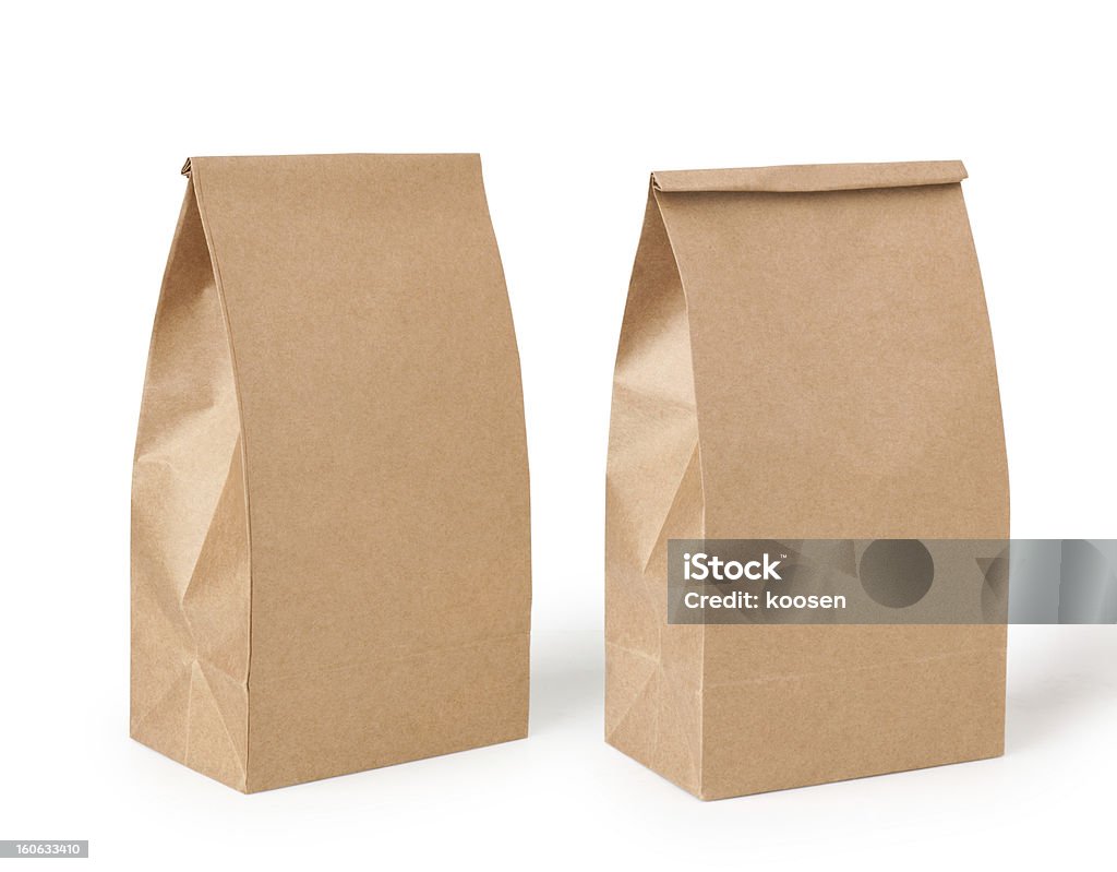 brown sac-repas - Photo de Sachet en papier libre de droits