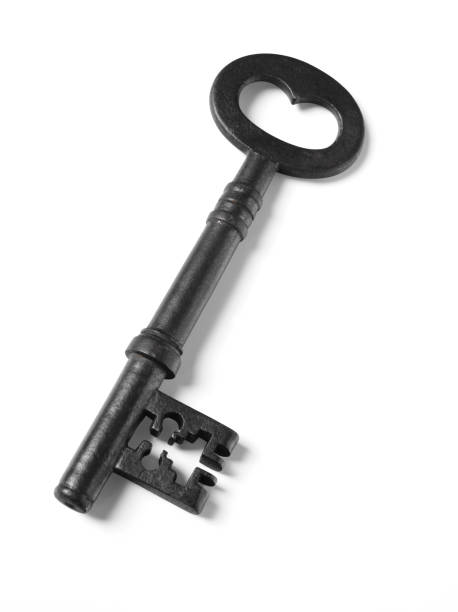 istock Isolated Old Church Key 160633595