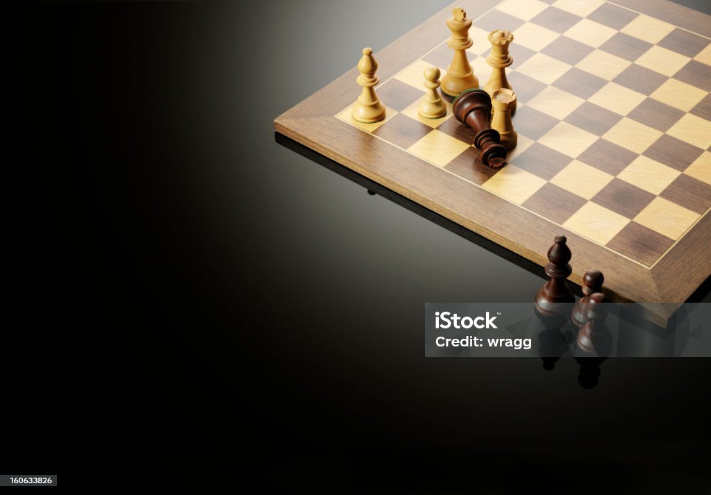 GEWINN einer Partie Schach - Lizenzfrei Aggression Stock-Foto