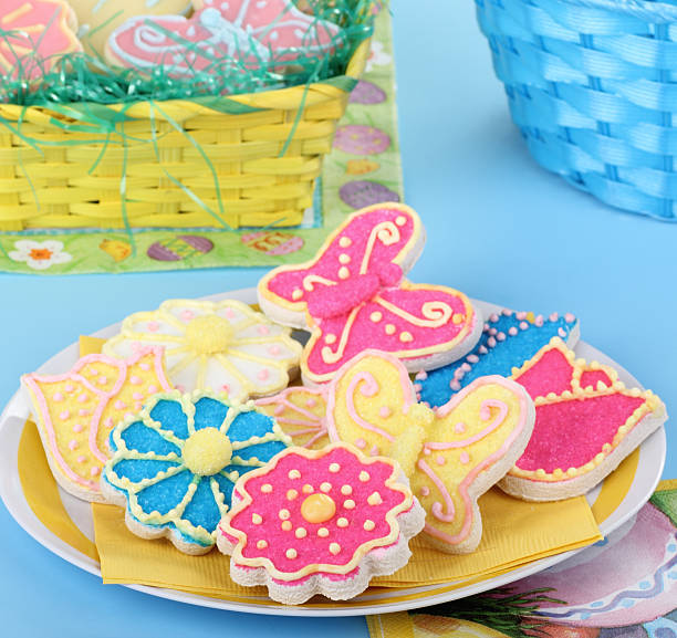 istock Flower and Butterfly Cookies 160634318