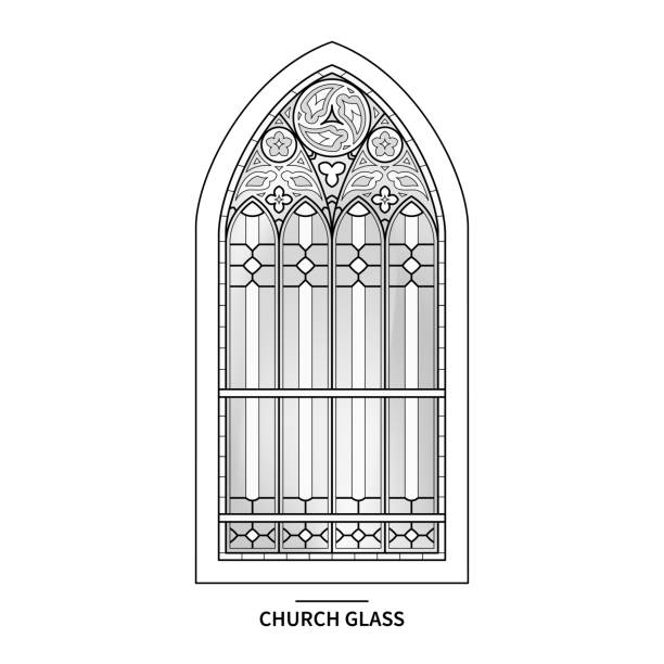 illustrazioni stock, clip art, cartoni animati e icone di tendenza di archi medievali cristiani. - arch rock