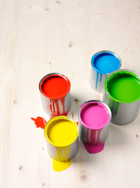 istock Group of Coloured Paints 160636605