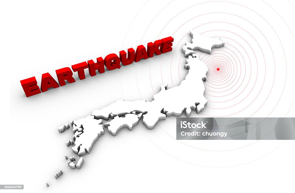 Terremoto in Giappone disaster nel 2011 - Foto stock royalty-free di Acqua