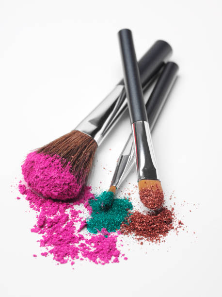 istock Glitter Powder Eyeshadow and Makeup Brushes 160641125