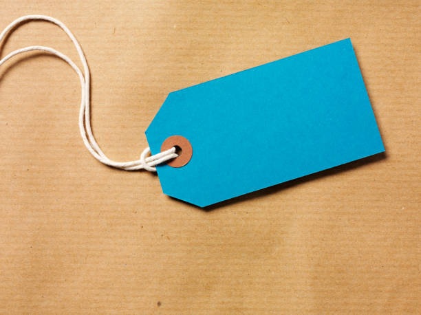 istock Blue Label and Brown Paper 160641220