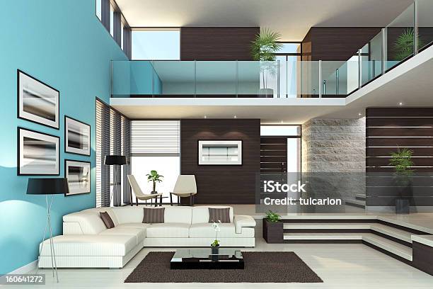 Luxury Interior Penthouse Stock Photo - Download Image Now - Modern, Studio Shot, Apartment