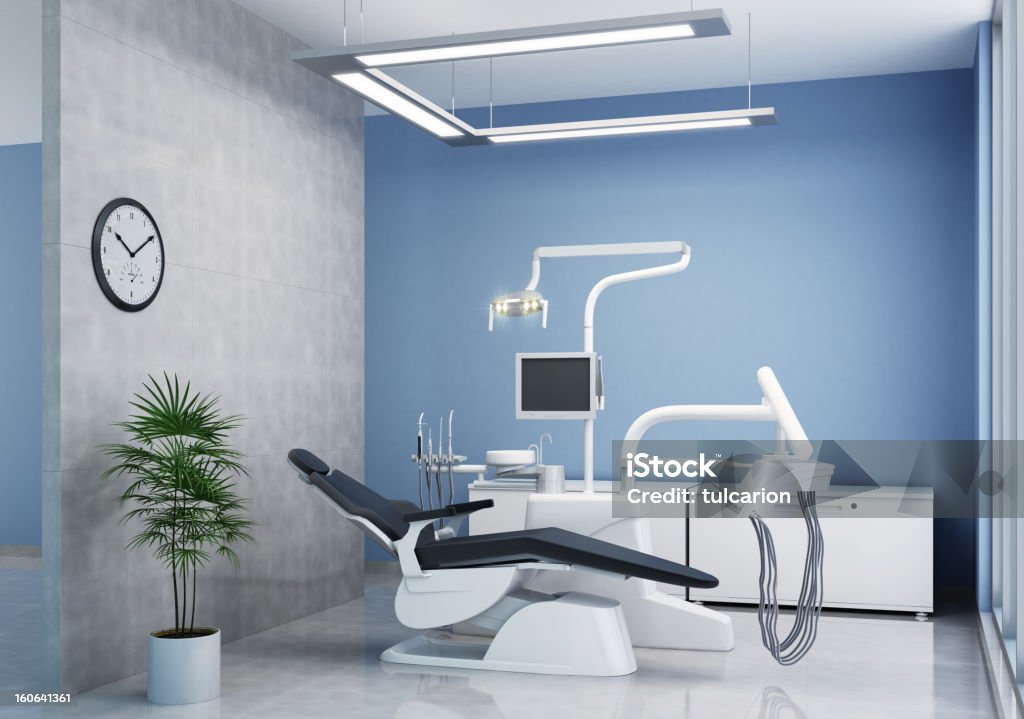 Moderne Dental Büro - Lizenzfrei Zahnarztstuhl Stock-Foto