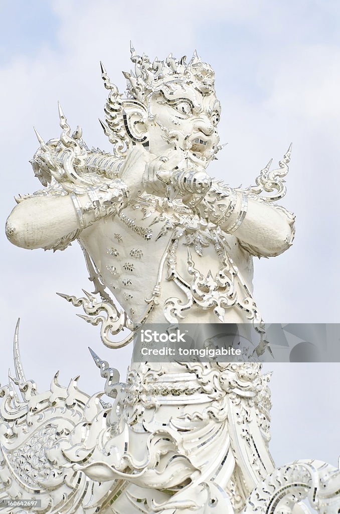 Bóg śmierci w Wat Rong Khun, Tajlandia. - Zbiór zdjęć royalty-free (Azja)