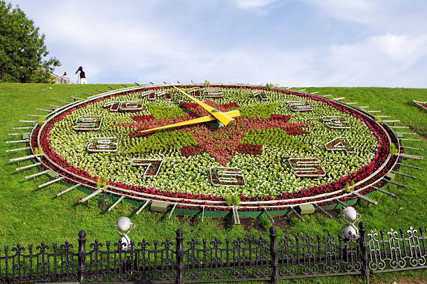 istock Floral clock in Victory park, Moscow, Russia 160642776