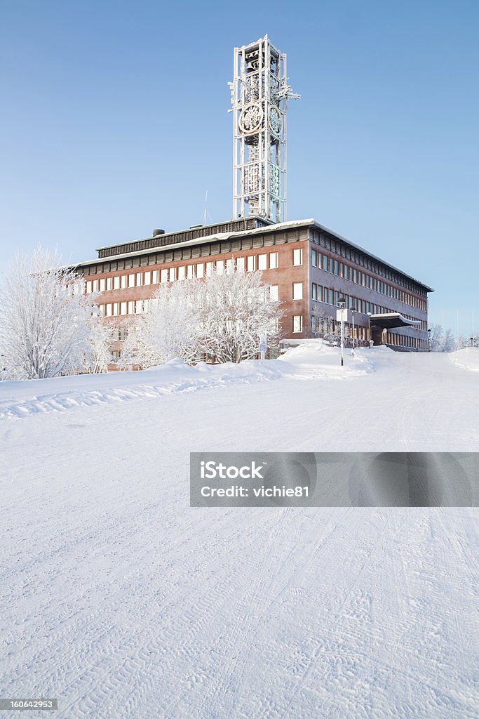 Kiruna città Hall Svezia - Foto stock royalty-free di Ambientazione esterna