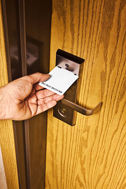 istock Motel Do Not Disturb Sign 160647179