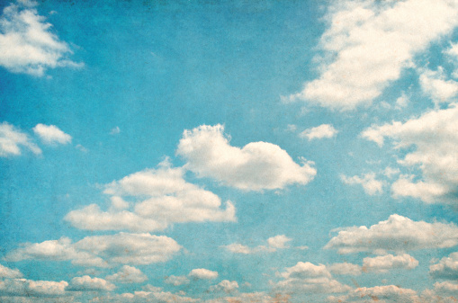 Sky and clouds, vintage background