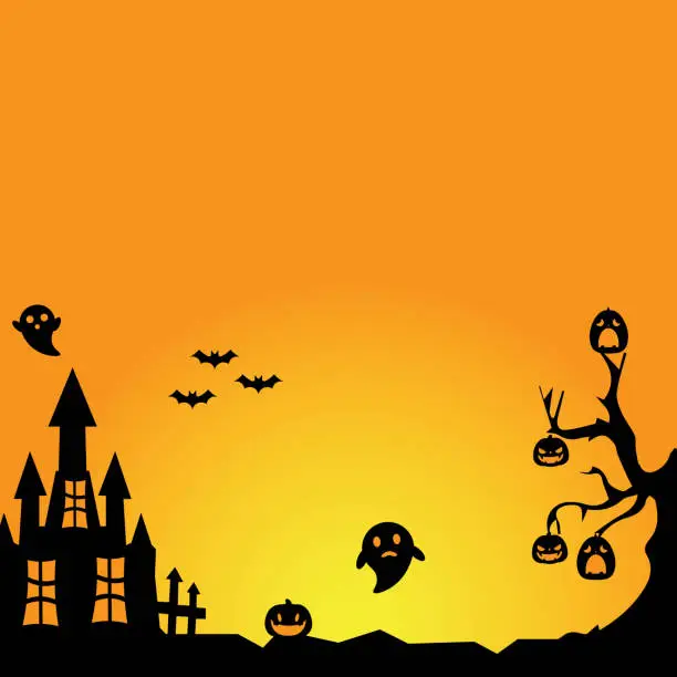 Vector illustration of background design with halloween theme