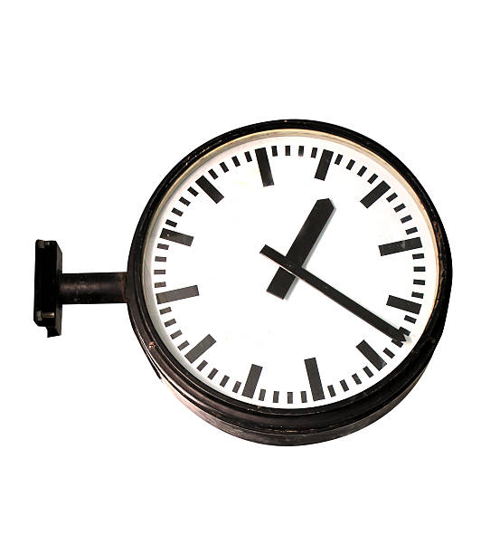 istock Isolated of clock in the subway station 160652570