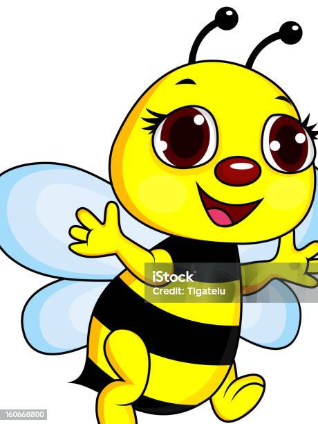 Cute Bee Cartoon Stock Illustration - Download Image Now - Animal, Bee, Cartoon