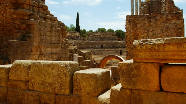 Amphitheatre of Merida, Merida, Extremadura, Spain