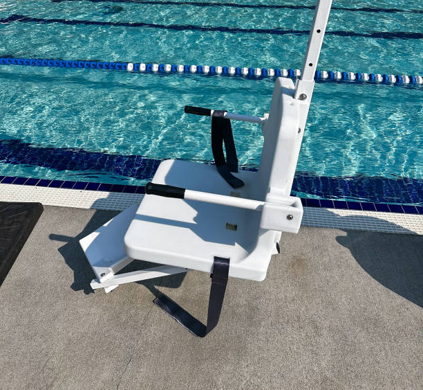 istock Pool Lift Chair for Handicap Access 1606728935