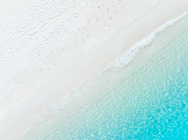 istock Beach Wave water in the Tropical summer beach with  sandy beach background 1606737021