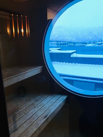 Sauna view at Tromsø bridge