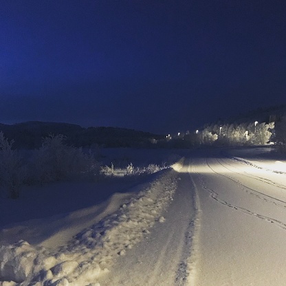 Polarnight Landscape in Norway